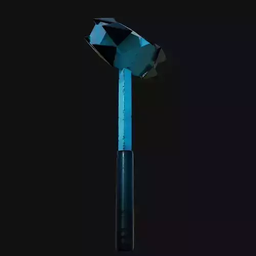 Specialized 3D Model of Drywall Hammer for Construction 3D model