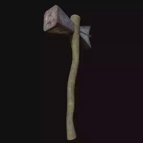 Heavy Duty 3D Model of Club Hammer for Demolition