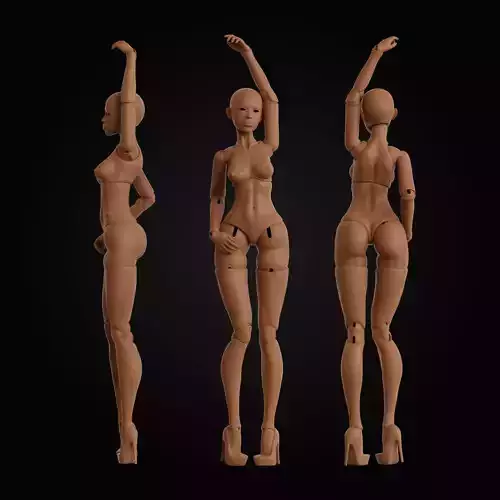 BJD doll Lexa 40 cm 3D print model