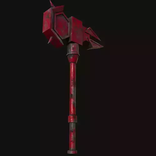 Artistically Rendered 3D Model of Cross Peen Hammer 3D model