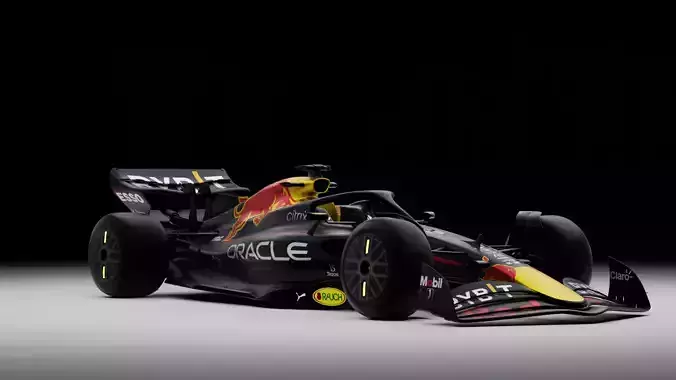 Red Bull Formula 1 RB18 Low-poly 3D model