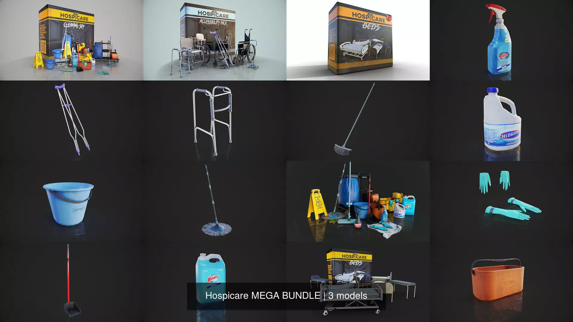Hospicare MEGA BUNDLE 3D Model Collection_1