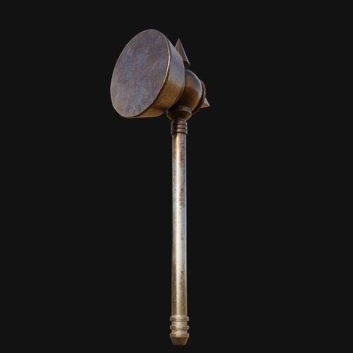 Detailed 3D Model of Industrial Strength Sledgehammer 3D model