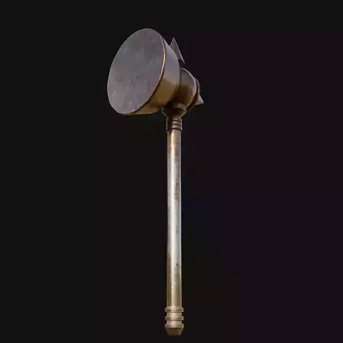 Detailed 3D Model of Industrial Strength Sledgehammer