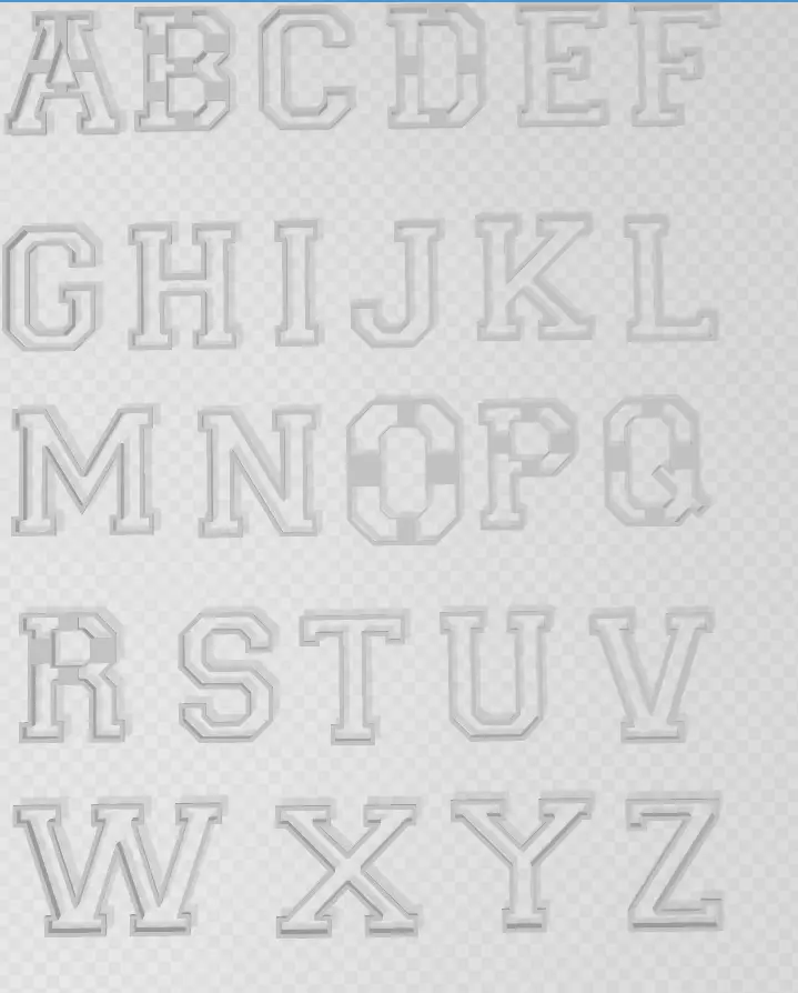 3D MODEL CUTTER LETTER A-Z 3D print model