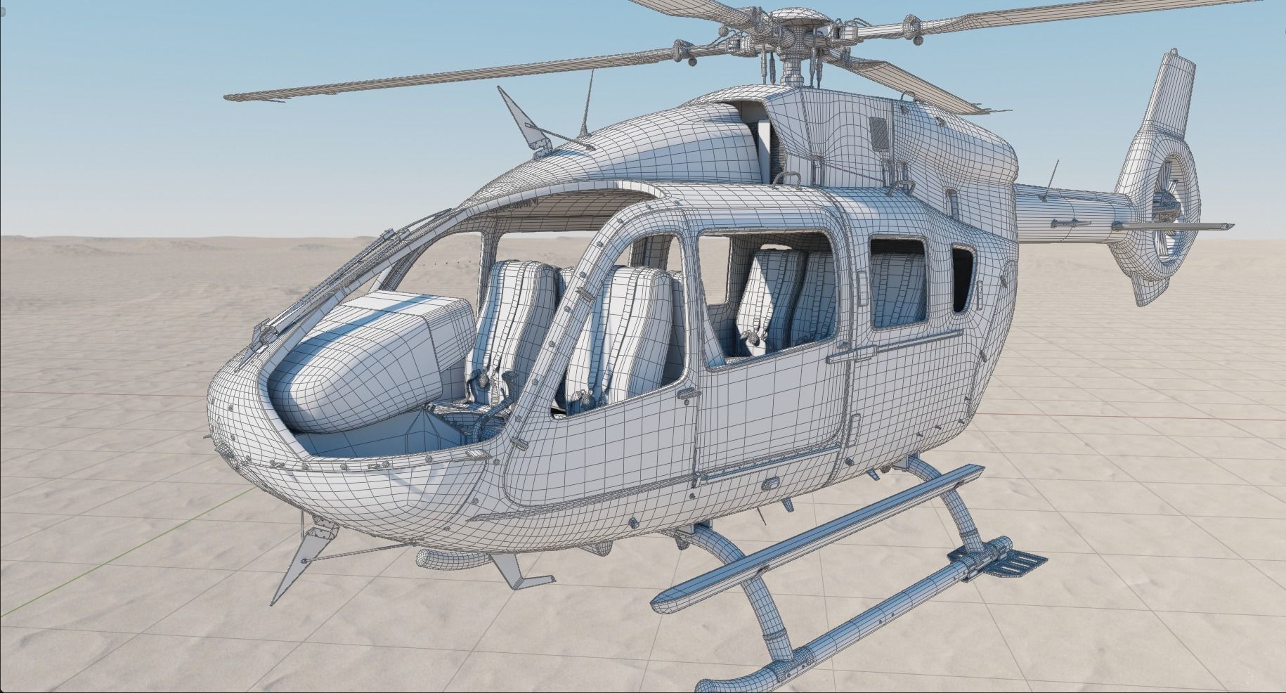 Airbus Helicopter H145 3D model_12