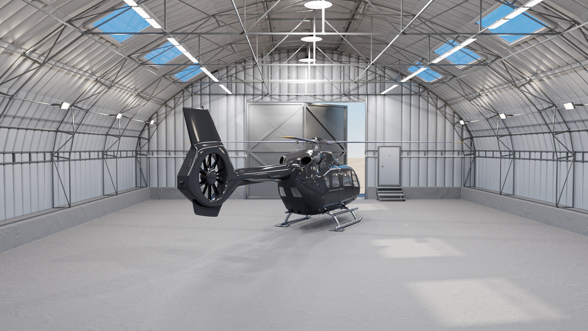 Airbus Helicopter H145 3D model_5