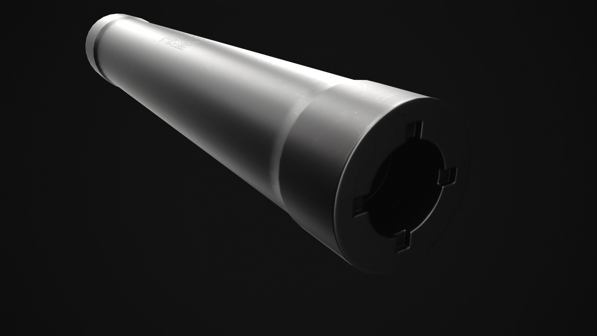 Sig Sauer SRD22X Suppressor Low-poly 3D model_6