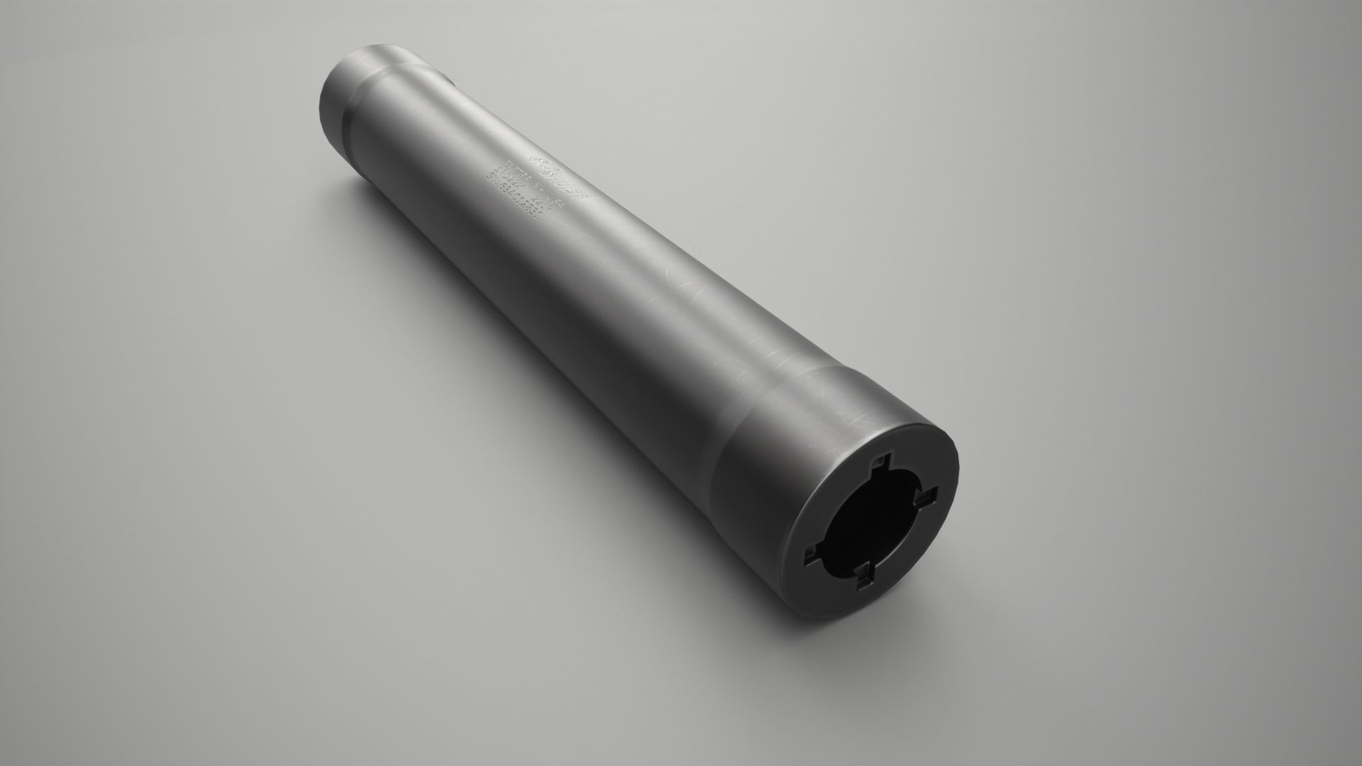 Sig Sauer SRD22X Suppressor Low-poly 3D model_3