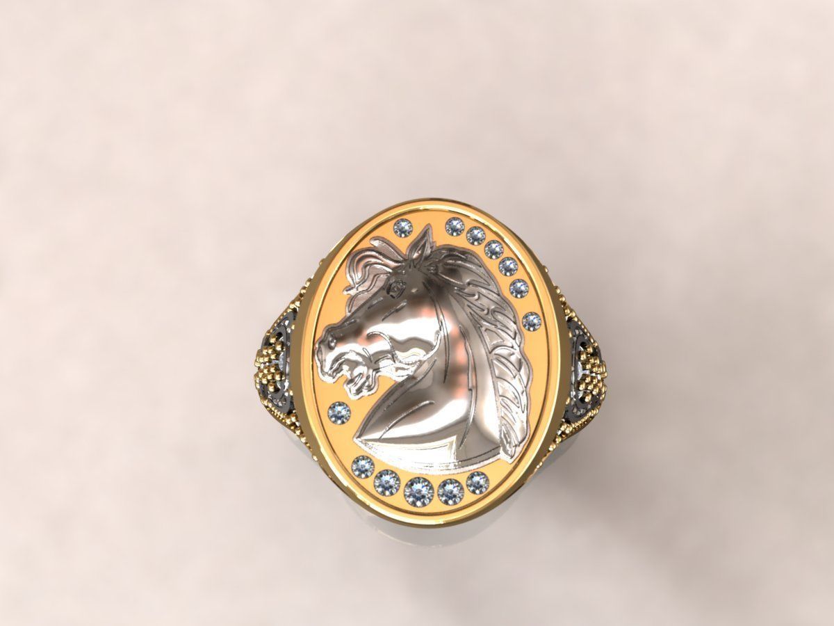 Ring Horse 17 3D print model_3