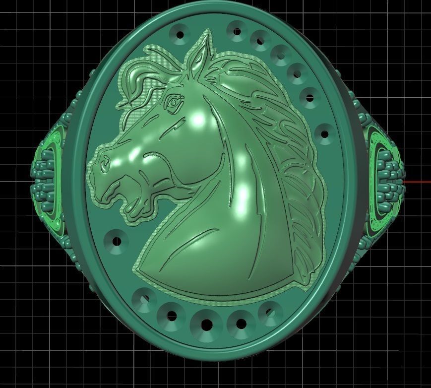 Ring Horse 17 3D print model_7