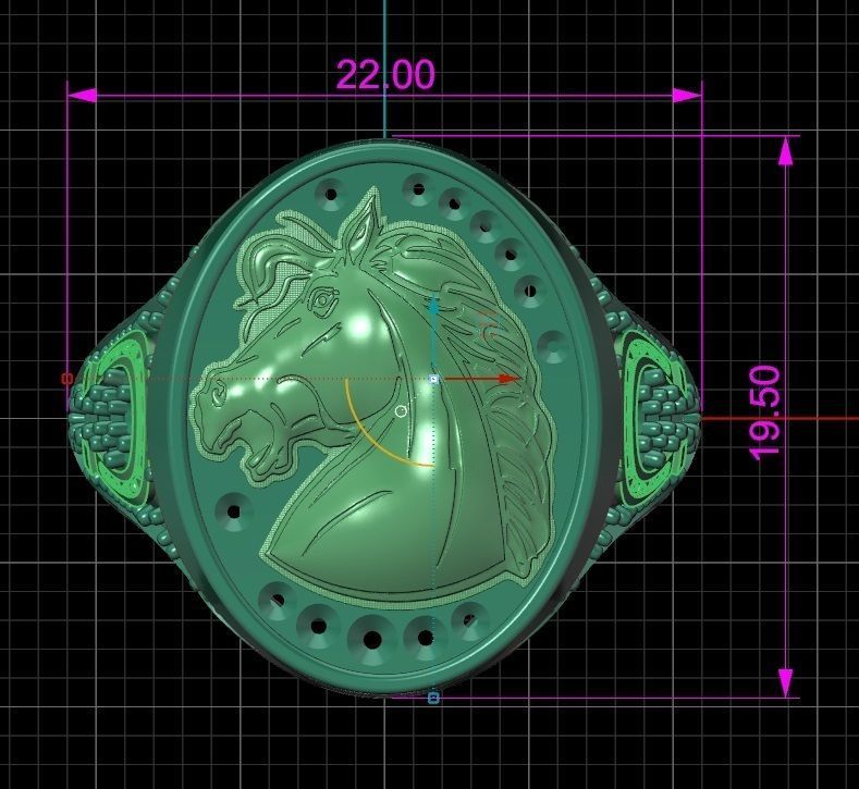 Ring Horse 17 3D print model_8