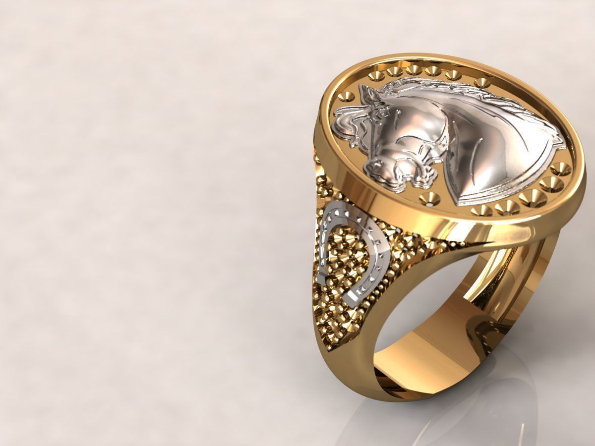 Ring Horse 17 3D print model_4