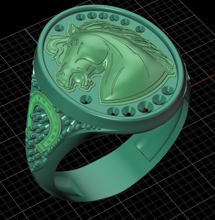 Ring Horse 17 3D print model_12
