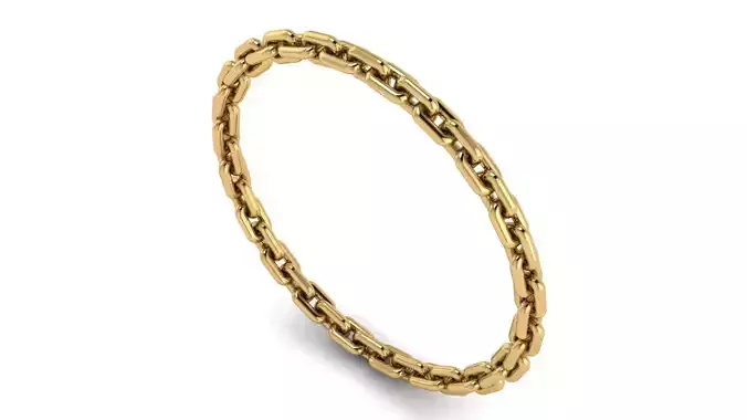 Gold Parker Chain Fine Ring US SIZES