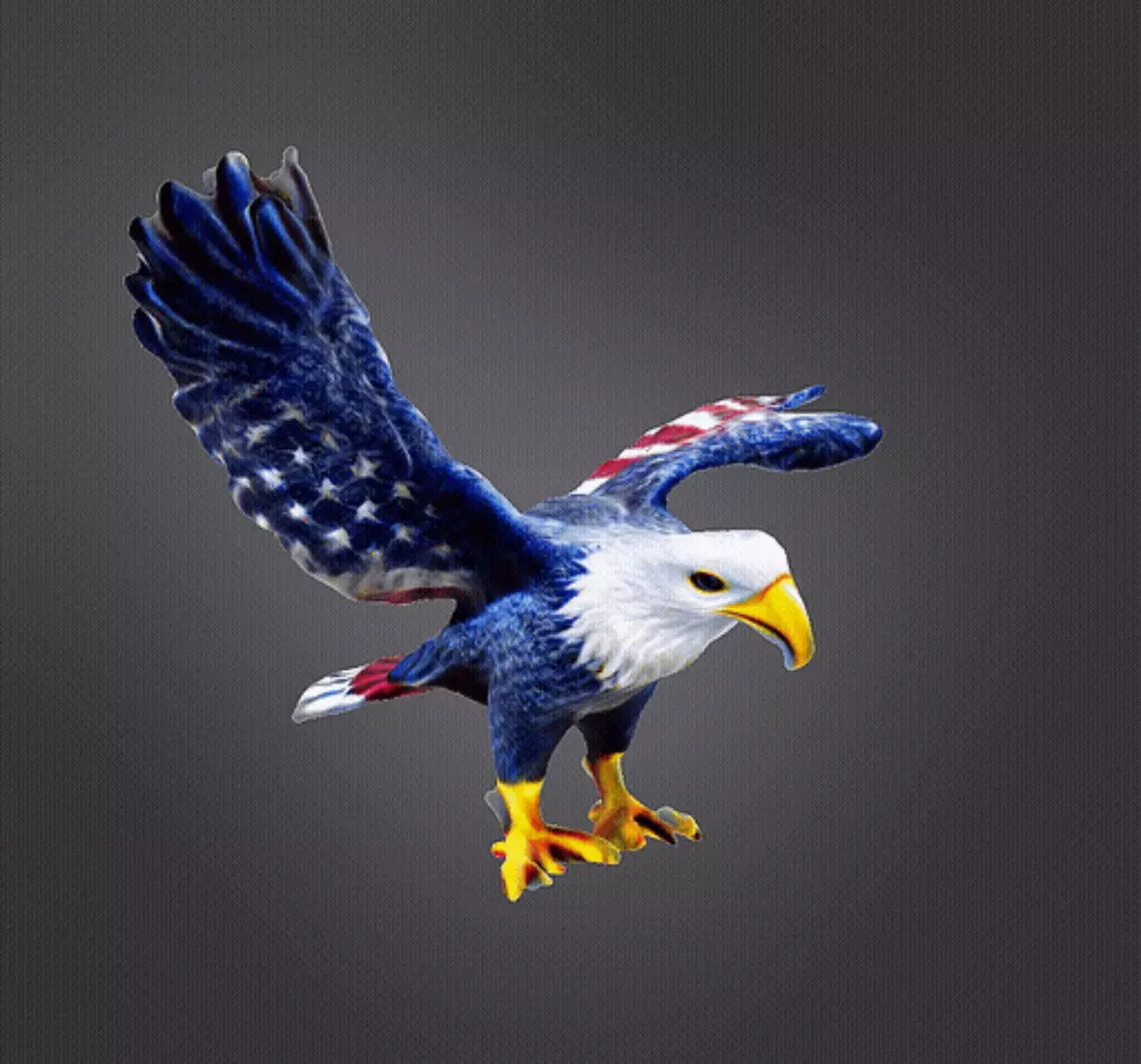 American eagle  3D print model_0