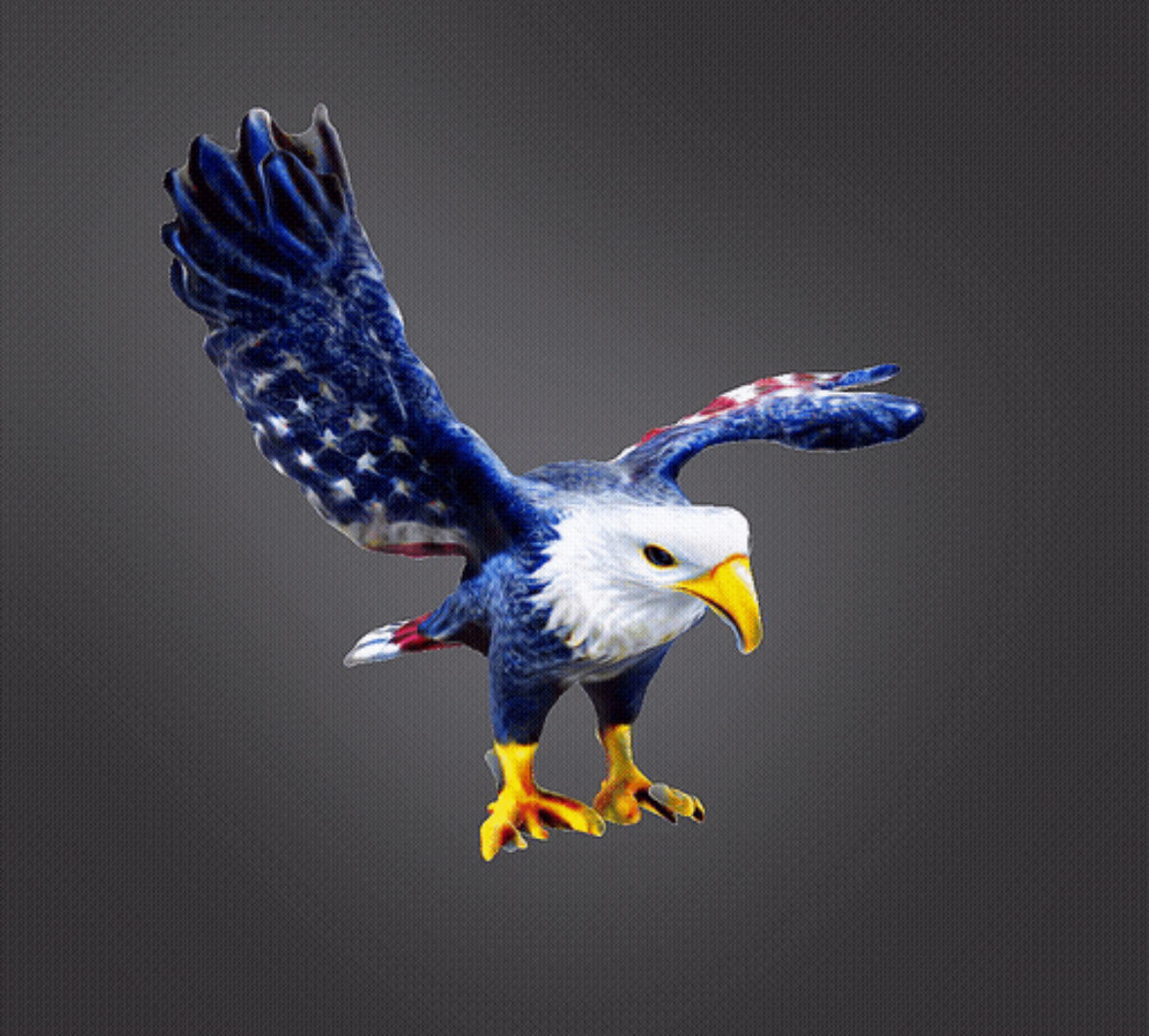 American eagle  3D print model_9