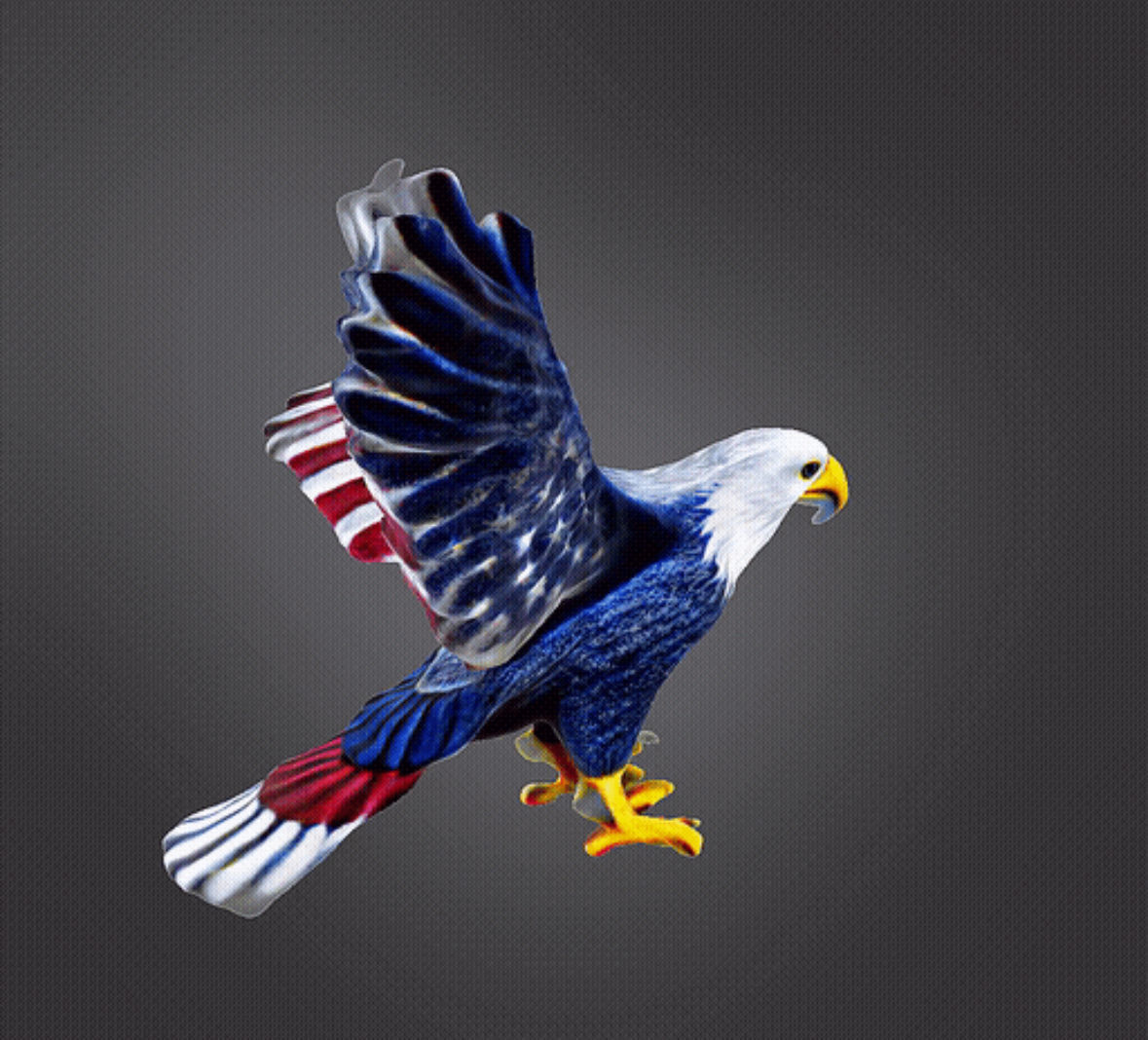 American eagle  3D print model_2