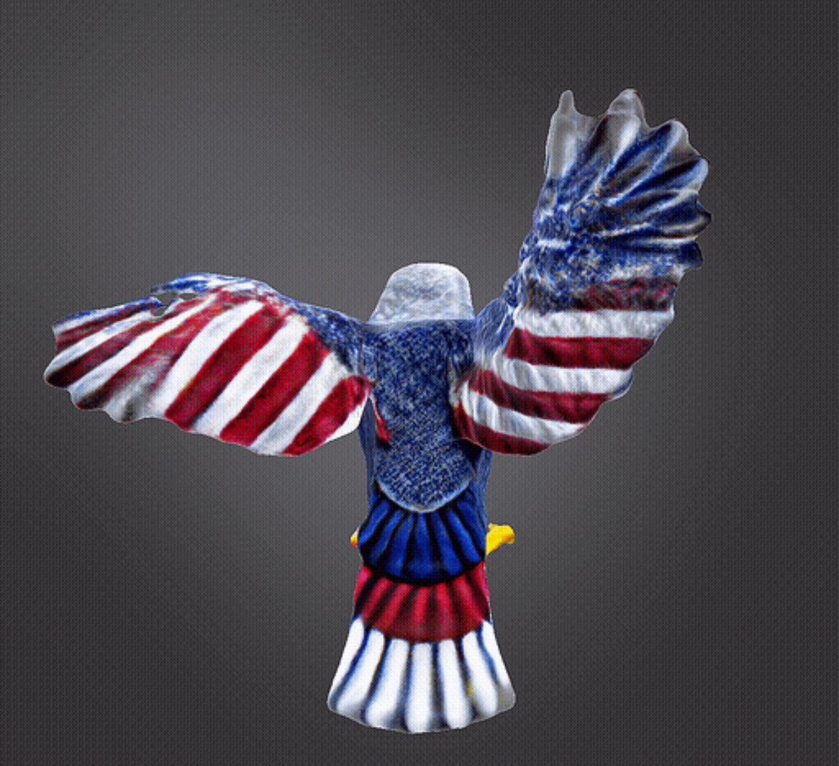 American eagle  3D print model_4