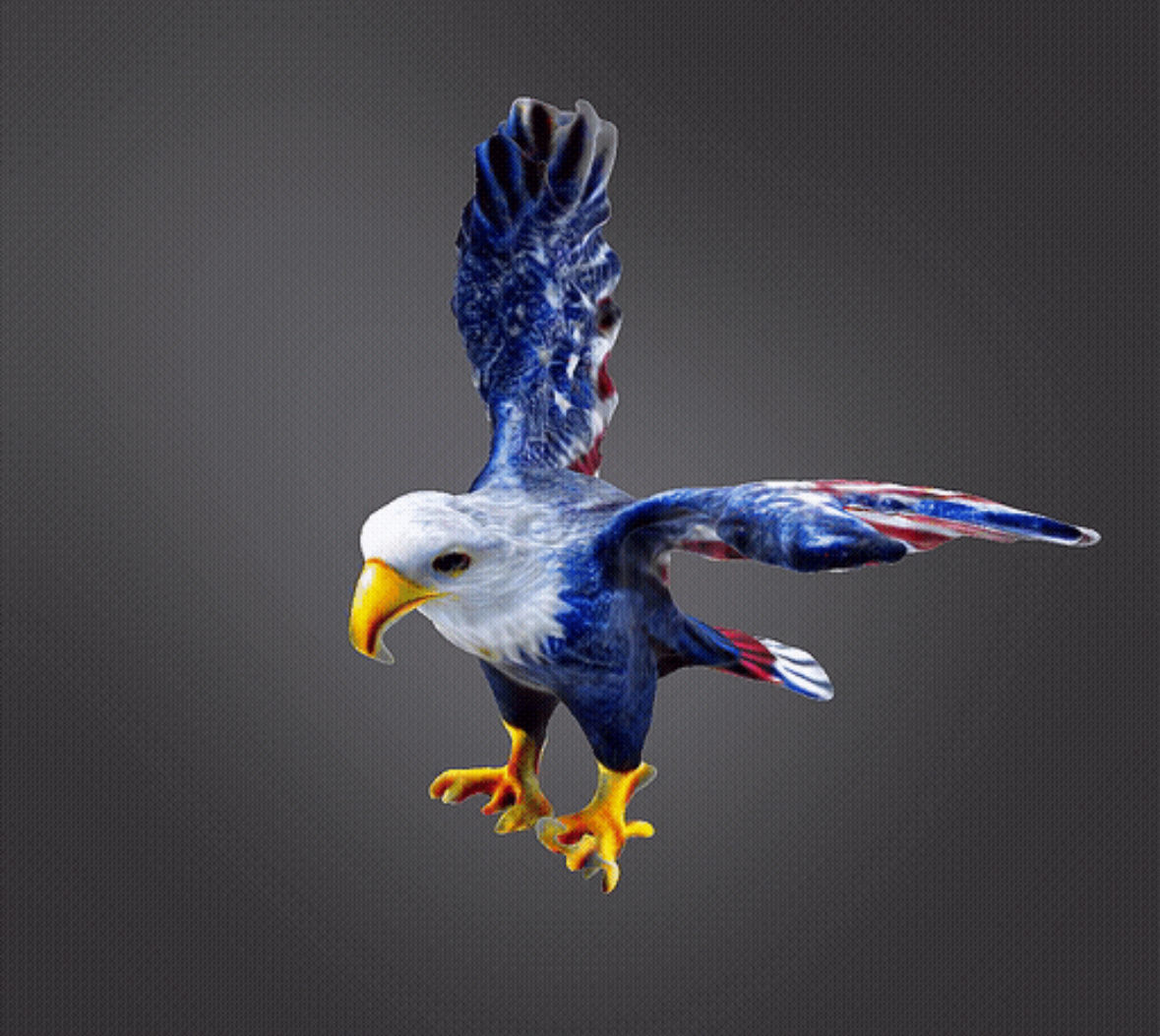 American eagle  3D print model_6