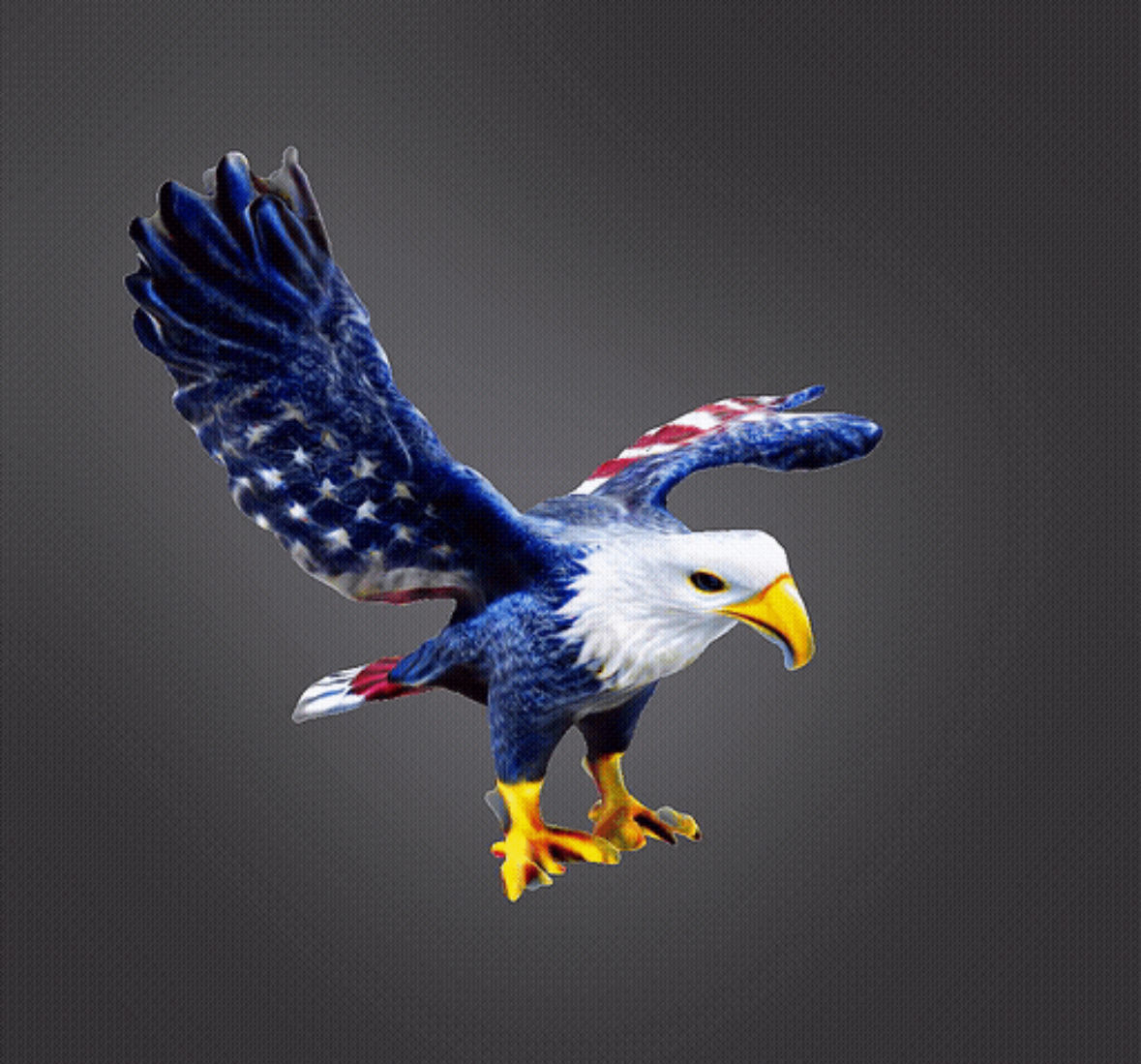 American eagle  3D print model_1