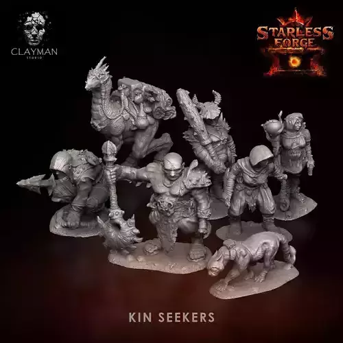 Kin Seekers of the Starless Forge - 32mm - 75mm 3D print model