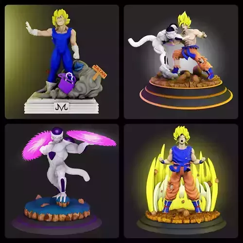 Dragon Ball Pack 1 3D Model Collection