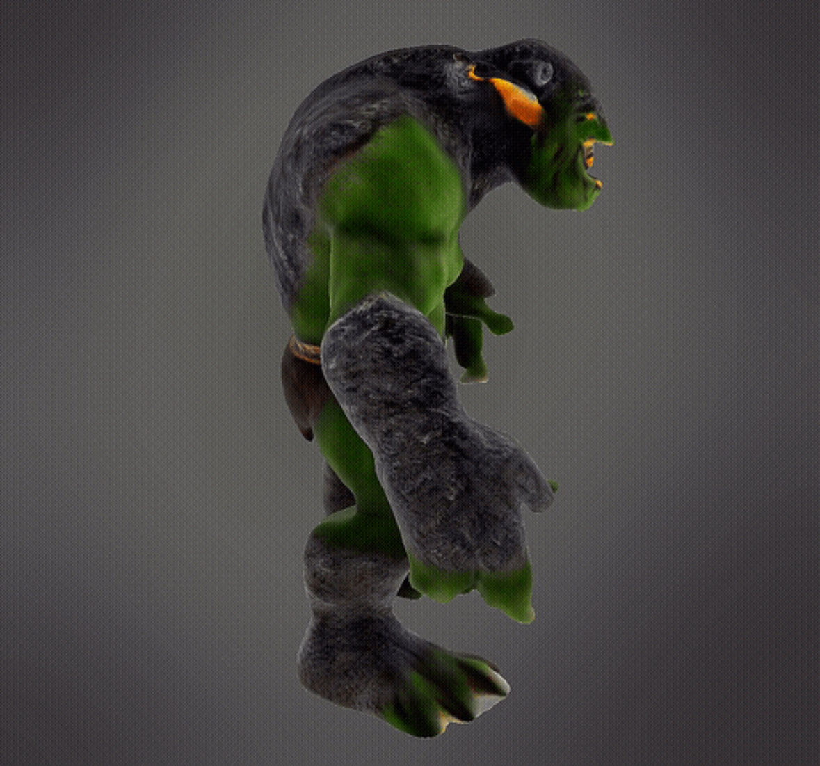 Mountain troll 3D print model_9