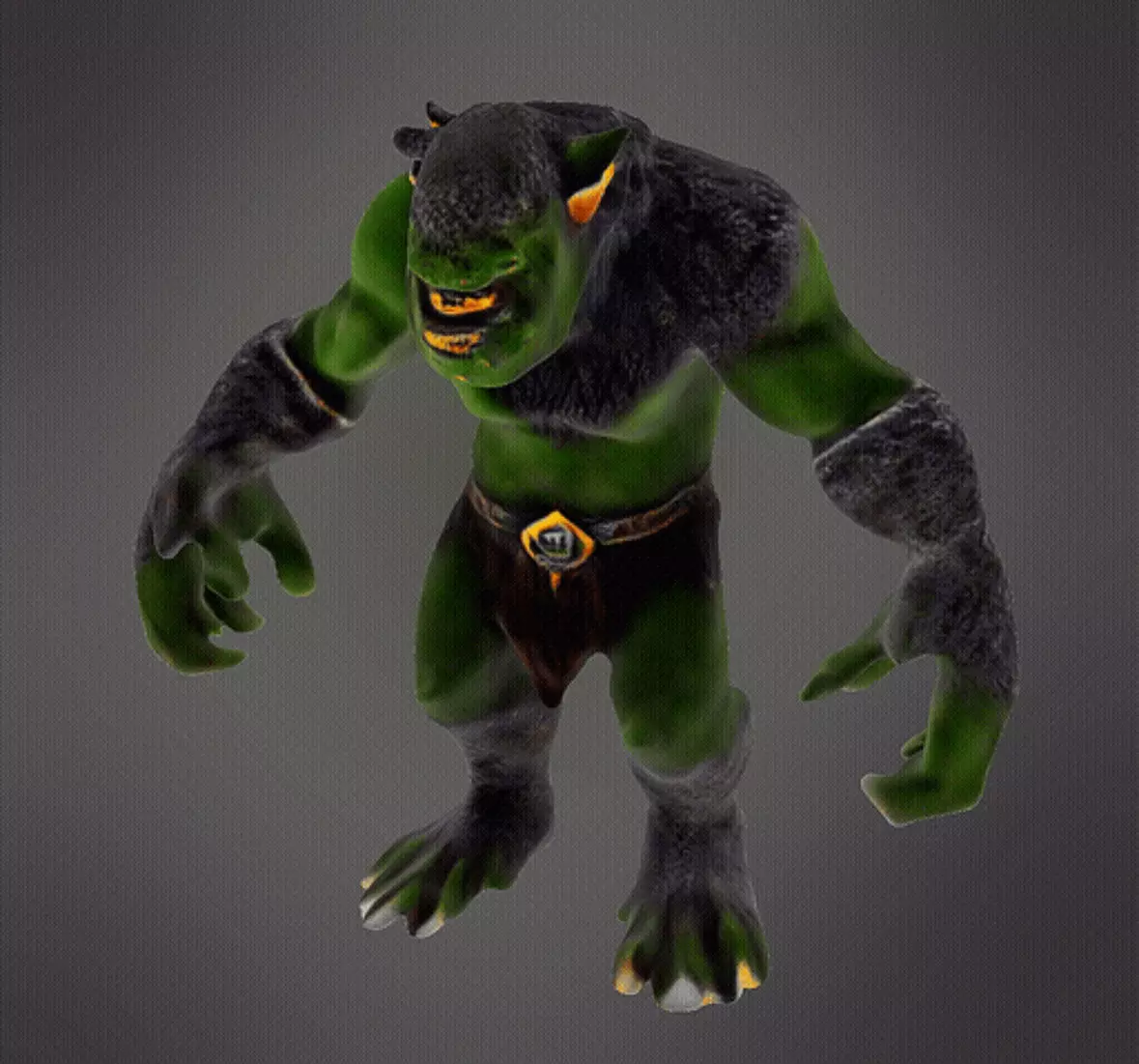 Mountain troll 3D print model_0