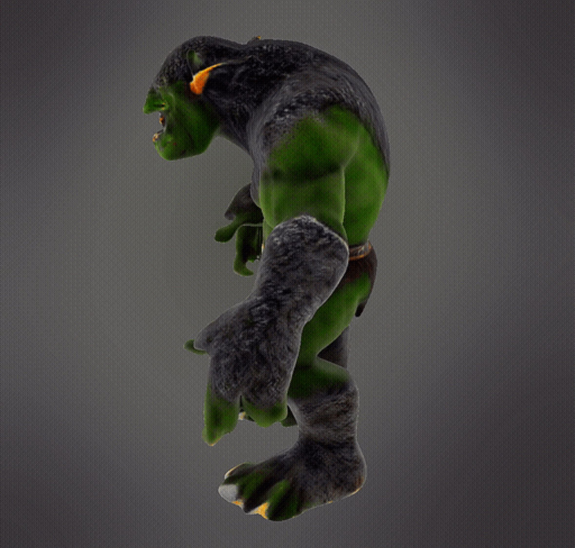 Mountain troll 3D print model_3