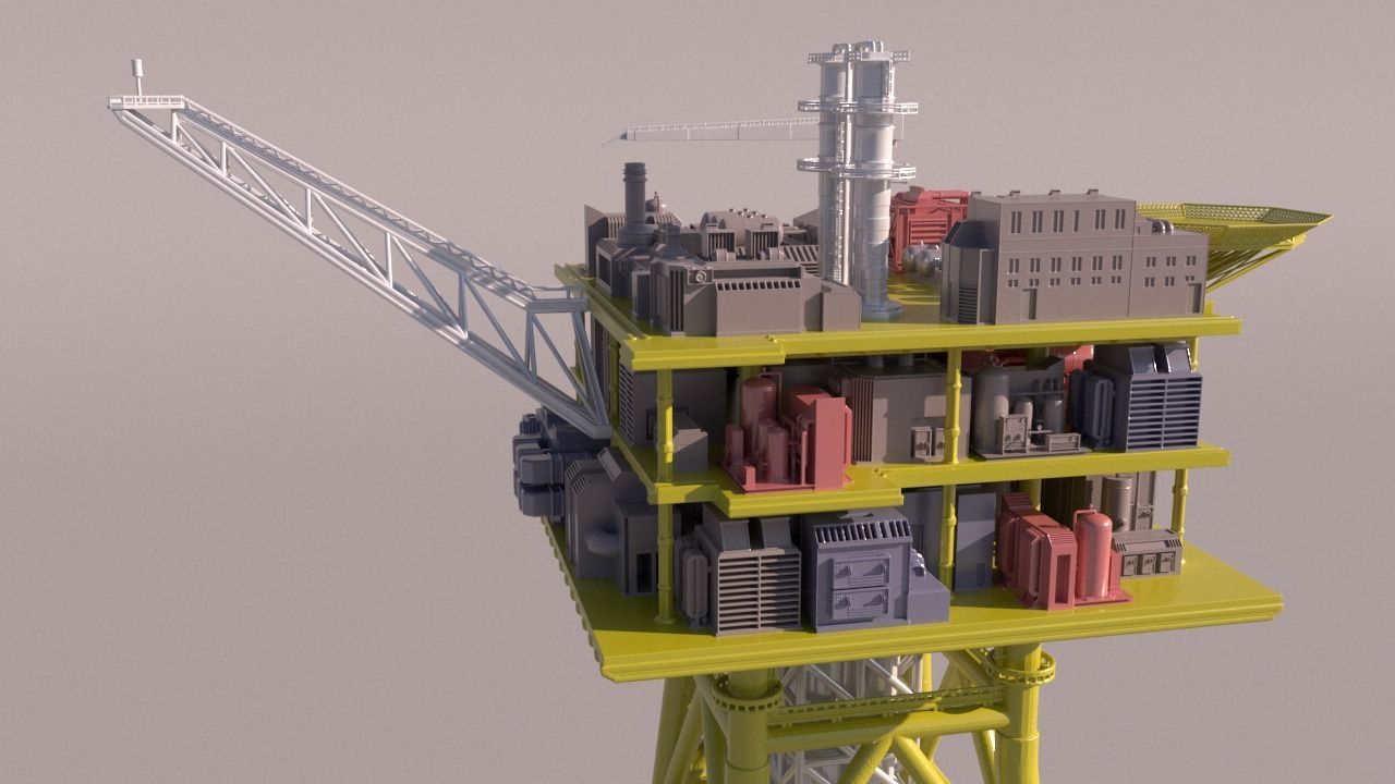Solan OilRig for 3Dprint 3D print model_13