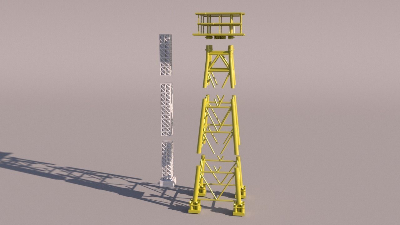 Solan OilRig for 3Dprint 3D print model_6