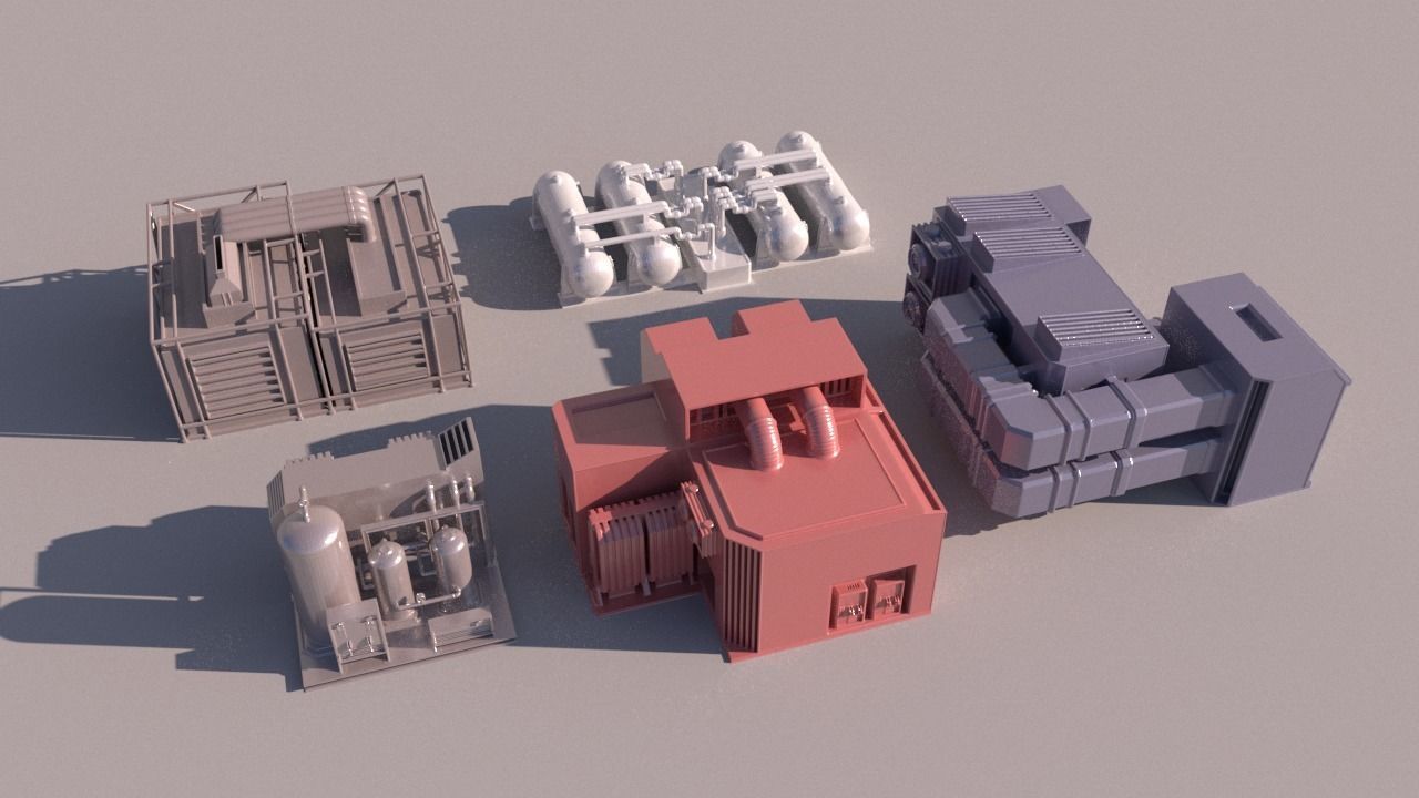 Solan OilRig for 3Dprint 3D print model_11