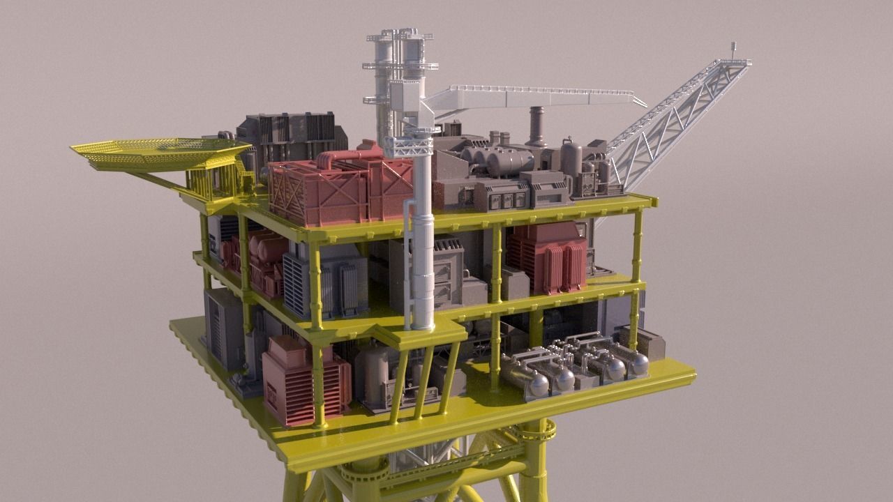 Solan OilRig for 3Dprint 3D print model_2