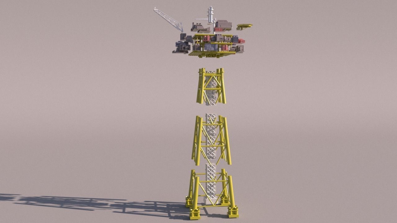 Solan OilRig for 3Dprint 3D print model_1