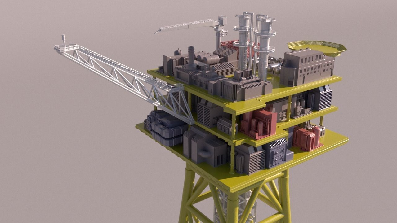 Solan OilRig for 3Dprint 3D print model_12