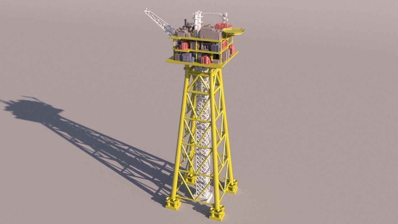 Solan OilRig for 3Dprint 3D print model_3