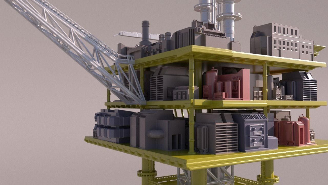 Solan OilRig for 3Dprint 3D print model_15