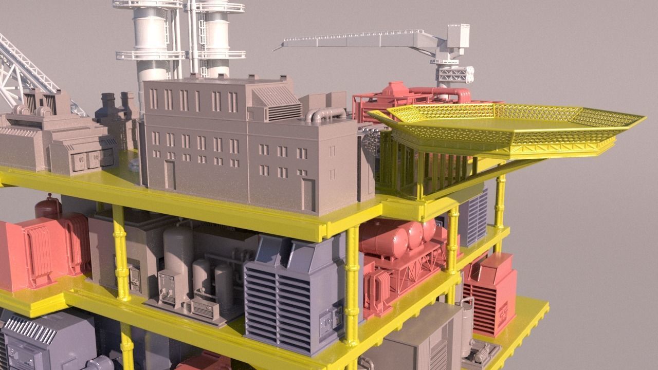 Solan OilRig for 3Dprint 3D print model_14