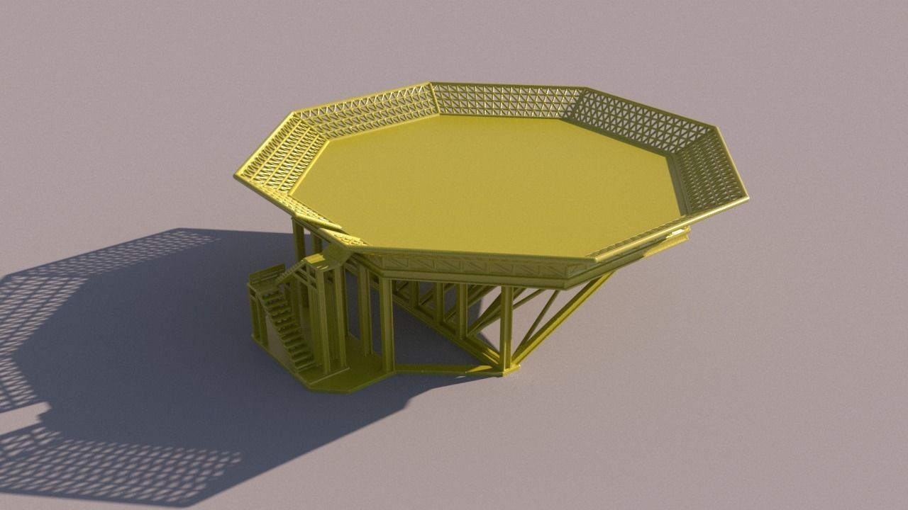 Solan OilRig for 3Dprint 3D print model_7