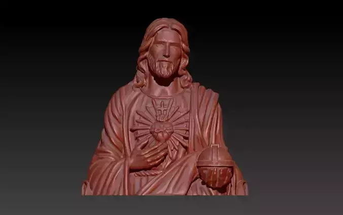 Sacred Heart of Jesus Pendant Charm Necklace Jewelry