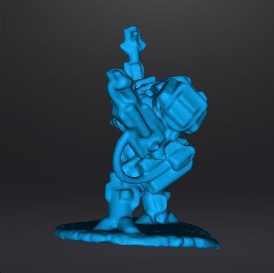 6MM SCALE HEAVY WALKER MECH MINIATURE MODEL FOR SCIFI GAMES 3D print model_8