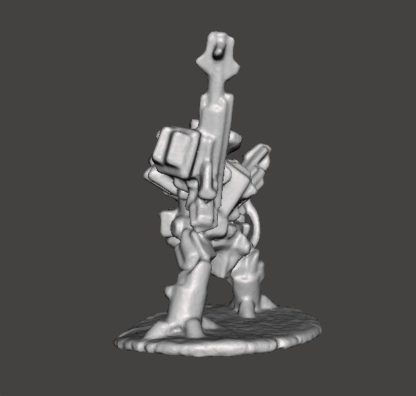 6MM SCALE HEAVY WALKER MECH MINIATURE MODEL FOR SCIFI GAMES 3D print model_3