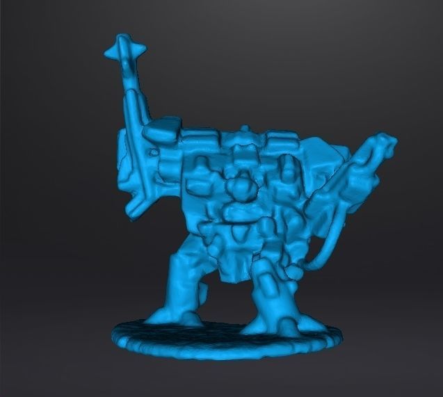 6MM SCALE HEAVY WALKER MECH MINIATURE MODEL FOR SCIFI GAMES 3D print model_6