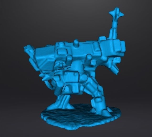6MM SCALE HEAVY WALKER MECH MINIATURE MODEL FOR SCIFI GAMES 3D print model_7