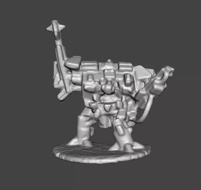 6MM SCALE HEAVY WALKER MECH MINIATURE MODEL FOR SCIFI GAMES 3D print model_0