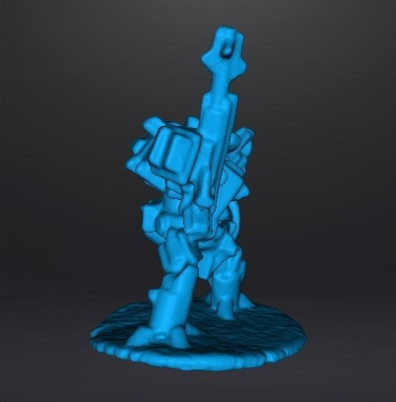 6MM SCALE HEAVY WALKER MECH MINIATURE MODEL FOR SCIFI GAMES 3D print model_9