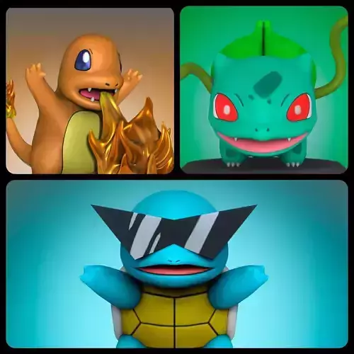 Pokemon pack 2 3D Model Collection
