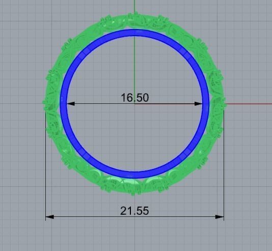 Engagment ring 3D print model_1