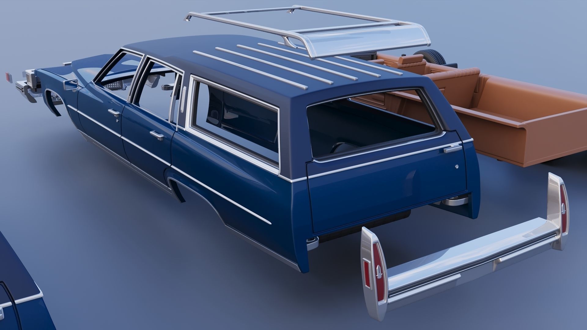 Cadillac Fleetwood Brougham Station Wagon 1979 3D print model_15